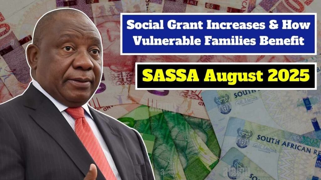 SASSA August 2025: Social Grant Increases & How Vulnerable Families Benefit